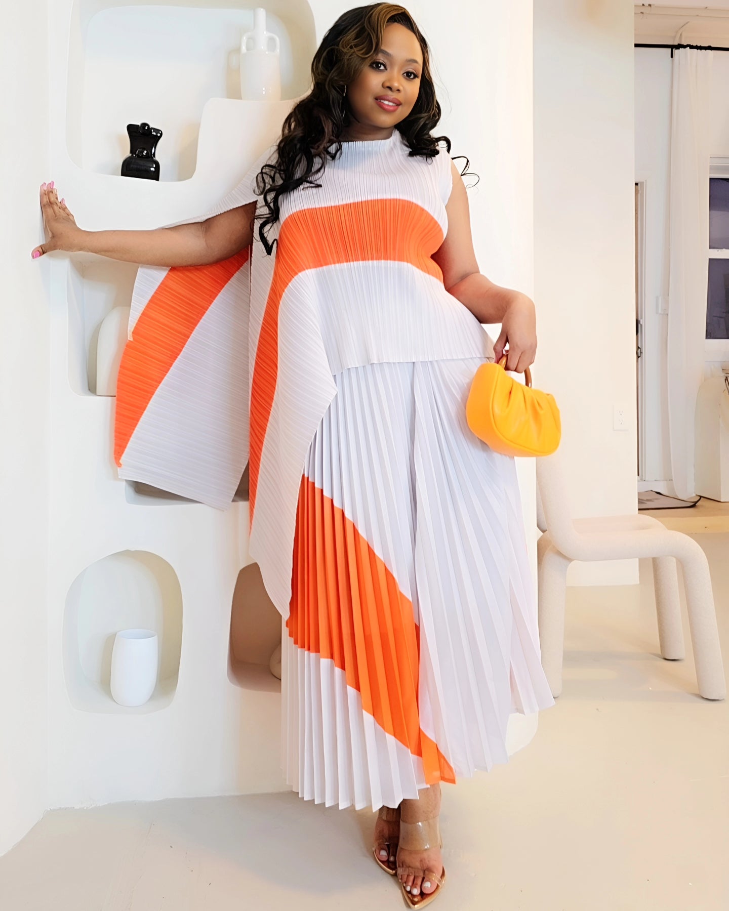 ANNALISE (Fuschia & Orange)