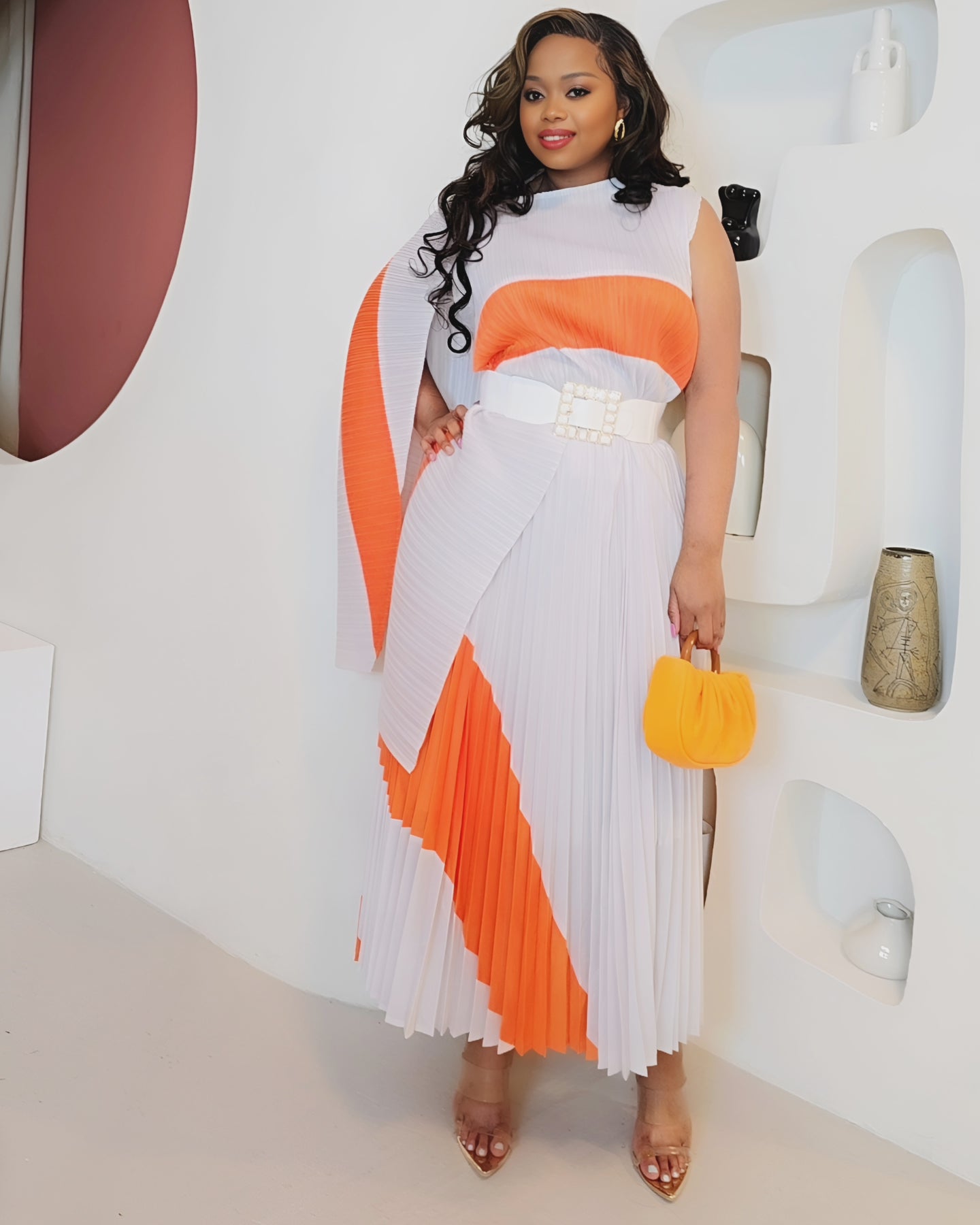 ANNALISE (Fuschia & Orange)