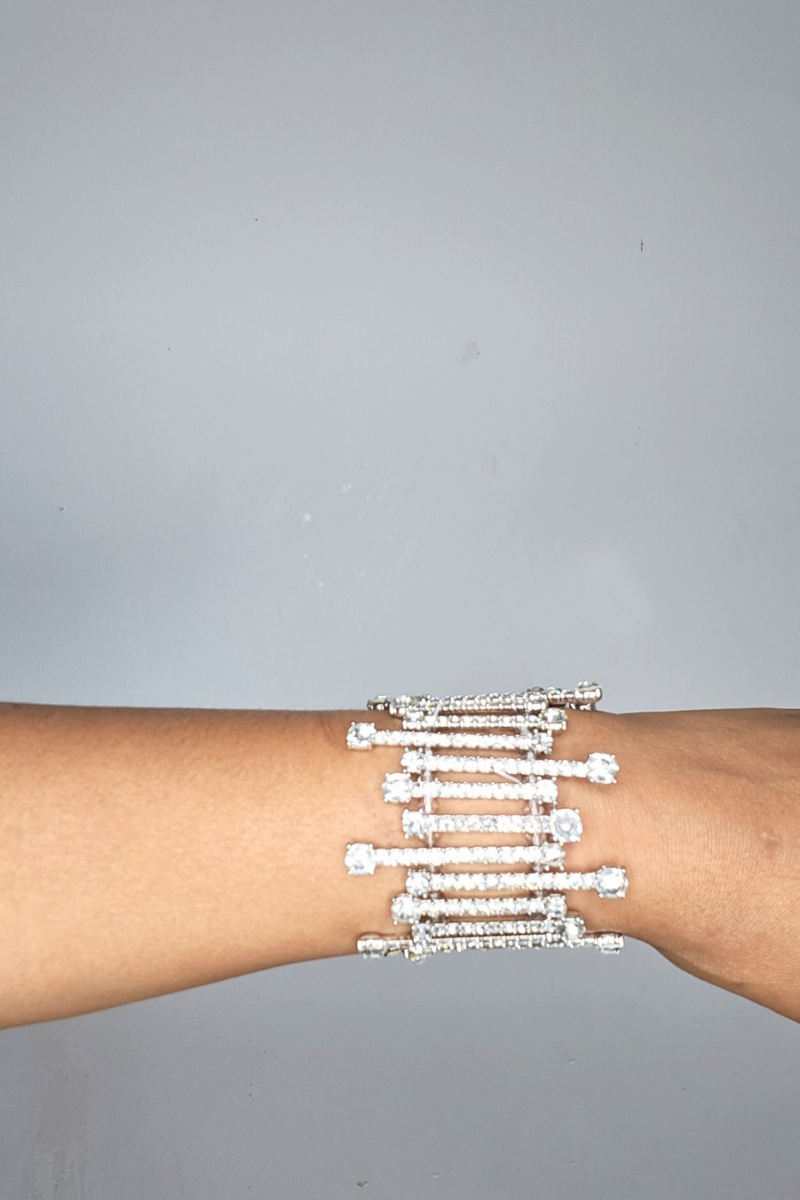 BRACELET 3 (Rhinestone silver bracelet)