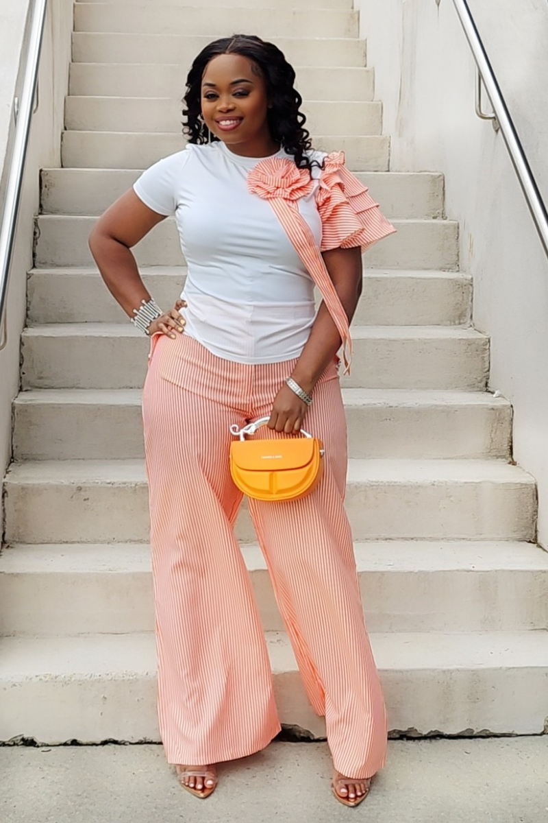 ROSS (Orange stripped/White)